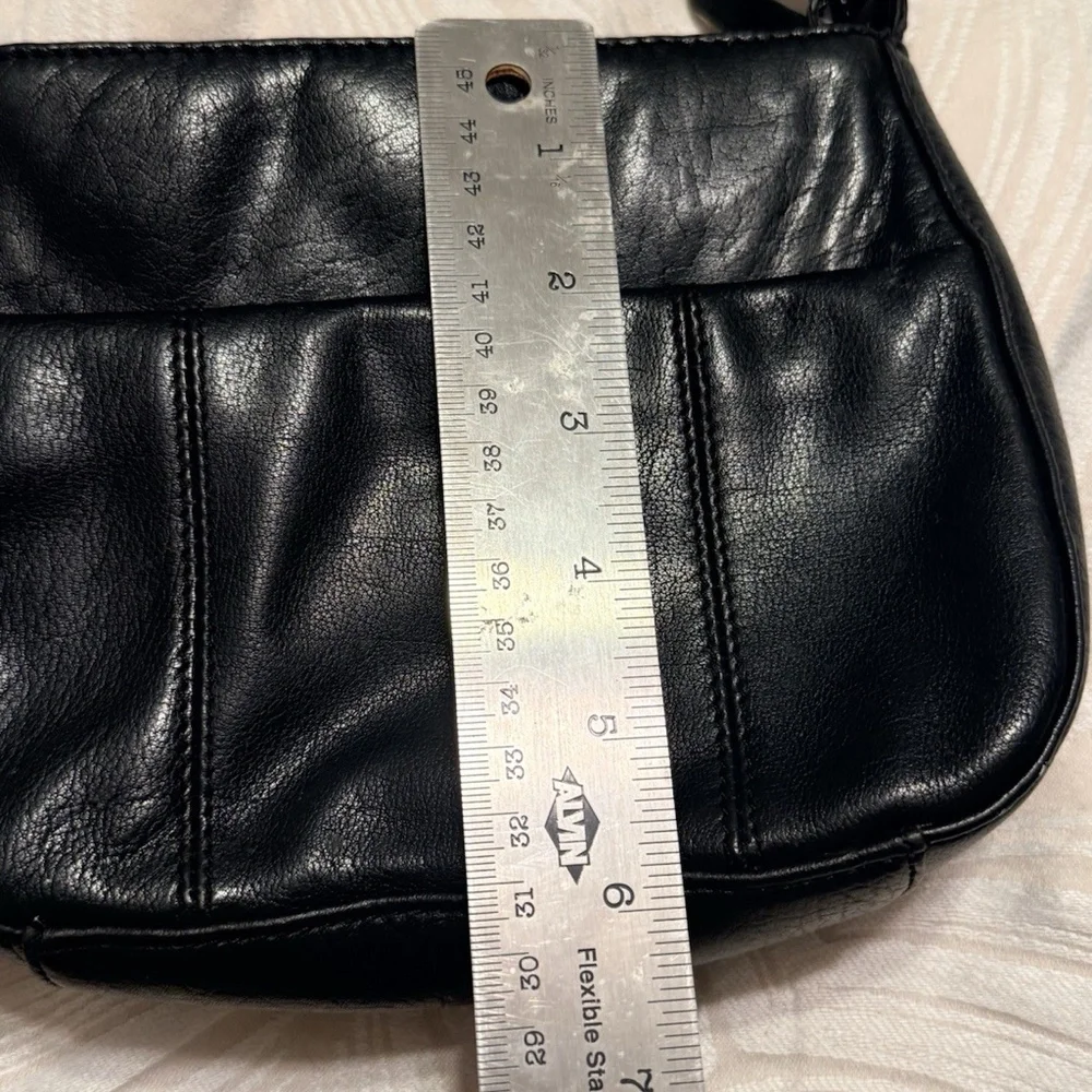 ROLFS Genuine Leather Black Crossbody Vintage